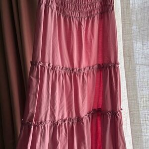 Elegant Pink Tiered Dress - NWOT